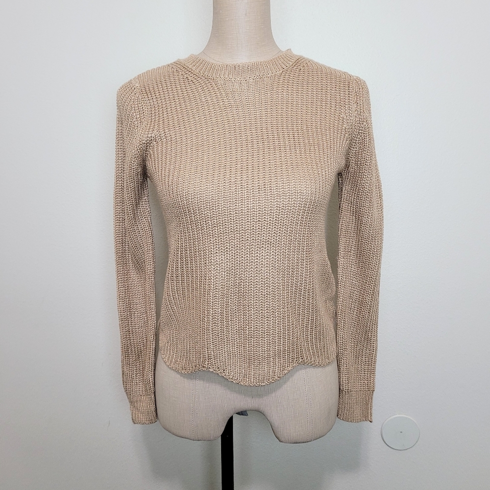 NWOT Copper Key gold knit sweater M